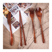 Bộ Dao Nĩa Muỗng Làm Từ Gỗ - Dụng Cụ Nhà Hàng Cao Cấp Jesmary